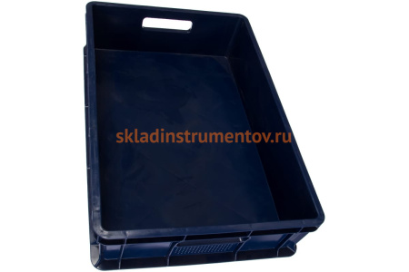 Сплошной ящик с ручками Тара.ру 600х400х140 мм, синий 17654