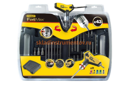 Набор отвертка со вставками 43 шт в футляре Stanley FATMAX 0-96-222