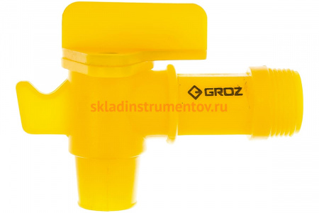 Пластиковый кран на бочку Groz FAU/34 GR44387