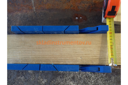 Пластиковое стусло + пила 350мм, синее, 4 угла для запила СИБРТЕХ 22536