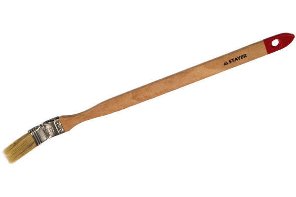 Радиаторная кисть STAYER MASTER универсал, светлая натуральная щетина, деревянная ручка, 1"/25мм 0112-25_z*01