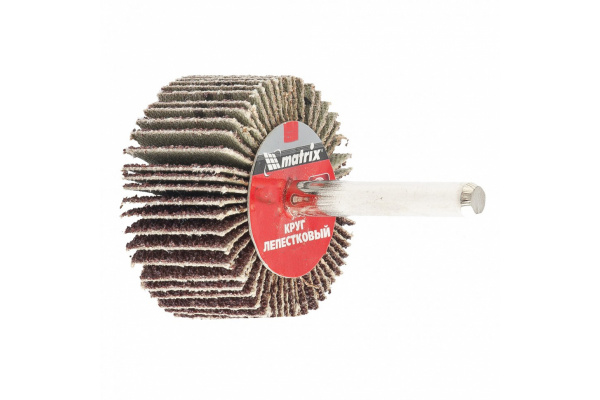 Круг лепестковый (40x20x6 мм; Р150) для дрели MATRIX 74170