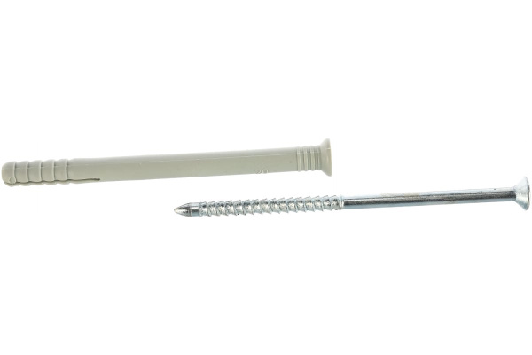 Дюбель-гвоздь полипропиленовый с потайным бортиком 50 шт. (8х100 мм; ТФ5) Зубр 4-301345-08-100