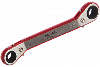 Накидной трещоточный ключ 10*11с изгибом 15 гр.12-ти гранный FORCE 8251011