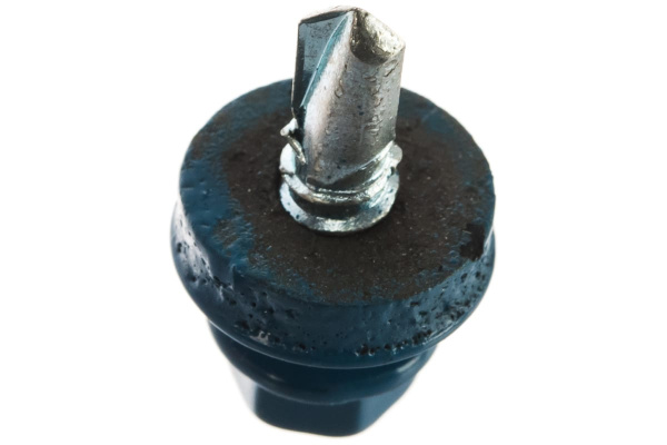 Саморезы Зубр для крепления кровельных материалов к деревянной обрешетке, цвет RAL 5009 небесно-голубой, оцинкованный, 5,5x19мм, 2500шт 4-300310-55-019-5009