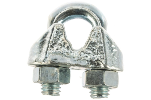 ЗУБР Зажим троса DIN 741, 5мм, 2 шт, оцинкованный, Профессионал 304416-05 ЗУБР Зажим троса DIN 741, 5мм, 2 шт, оцинкованный, Профессионал 304416-05