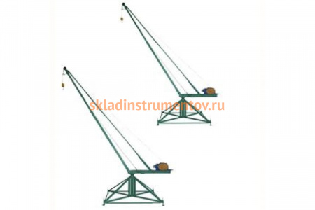 Стреловой поворотный кран TOR МАСТЕР 320 кг, 80 м, без противовесов 11932060