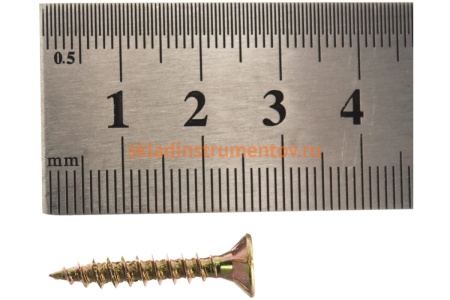 Универсальные шурупы для дерева, ДСП, ДВП Зубр хроматированные, PZ, 4,0x25мм, ТФ1, 600 штук 4-300401-40-025