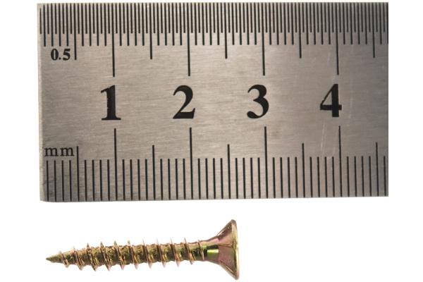 Универсальные шурупы для дерева, ДСП, ДВП Зубр хроматированные, PZ, 4,0x25мм, ТФ1, 600 штук 4-300401-40-025