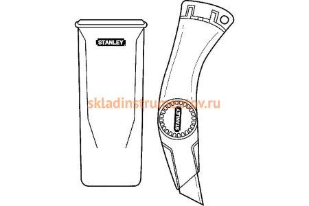 Нож с фиксированным лезвием Stanley TITAN FB 175 мм 2-10-550
