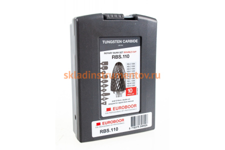 Набор шарошек по металлу 10 шт Euroboor RBS.110