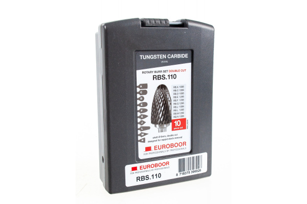 Набор шарошек по металлу 10 шт Euroboor RBS.110