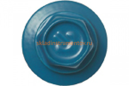 Саморезы для крепления кровельных материалов к деревянной обрешетке Зубр цвет RAL 5009 "небесно-голубой", оцинк., 4,8x29 мм, 400 шт 4-300315-48-029-5009