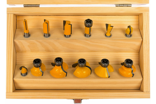 Набор фрез 12 шт. для декоративного применения Энкор 10621