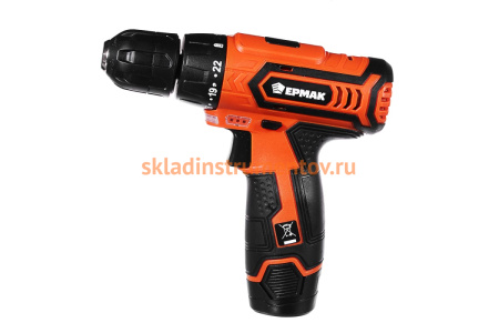 Аккумуляторная дрель-шуруповерт ЕРМАК ДША-12В 646-322