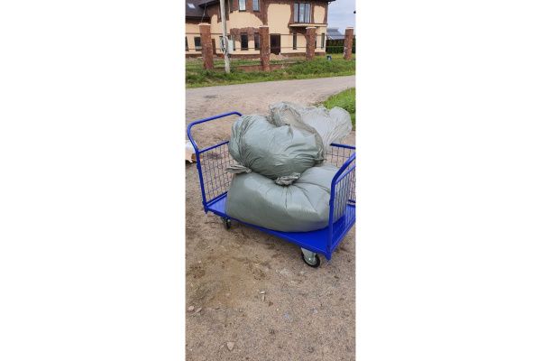 Тележка RUSKLAD платформенная с сетчатыми бортами  ТС 5 (700x1200) d160мм Тележка RUSKLAD платформенная с сетчатыми бортами  ТС 5 (700x1200) d160мм