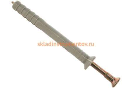 Дюбель-гвоздь полипропиленовый с потайным бортиком 1400 шт. (6х60 мм; ТФ0) Зубр 4-301340-06-060