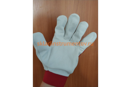 Кожаные перчатки Jeta Safety Mechanic, цвет красный/белый, манжета велкро JLE301-10/XL Кожаные перчатки Jeta Safety Mechanic, цвет красный/белый, манжета велкро JLE301-10/XL