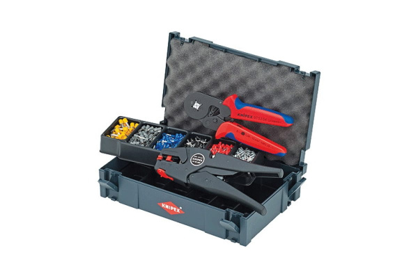 Набор контактных гильз с инструментом для опрессовки KNIPEX KN-979010