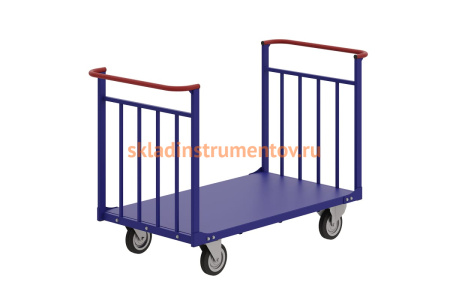 Тележка RUSKLAD ТПУД 10 200 у (800х1800) платформенная, усиленная, две ручки Тележка RUSKLAD ТПУД 10 200 у (800х1800) платформенная, усиленная, две ручки