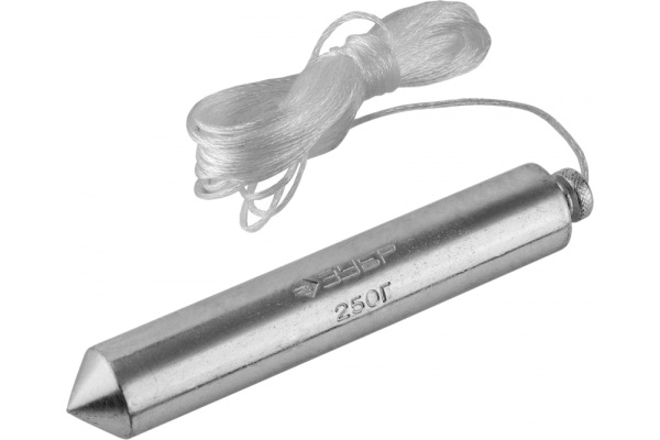 Строительный отвес Зубр Мастер со шнуром в пластиковом контейнере 0636-250_z01