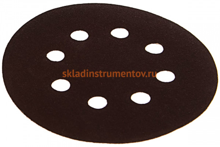 Круг шлифовальный на липкой основе (25 шт; 125 мм; Р120) ПРАКТИКА 034-182