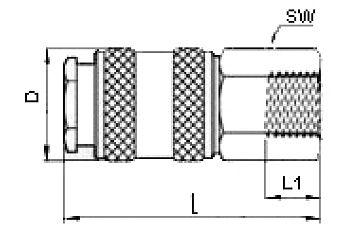 Переходник для компрессоров (1/4"; рапид; блистер) 112 A/1 459/3,4 F1/4" GAV 38947