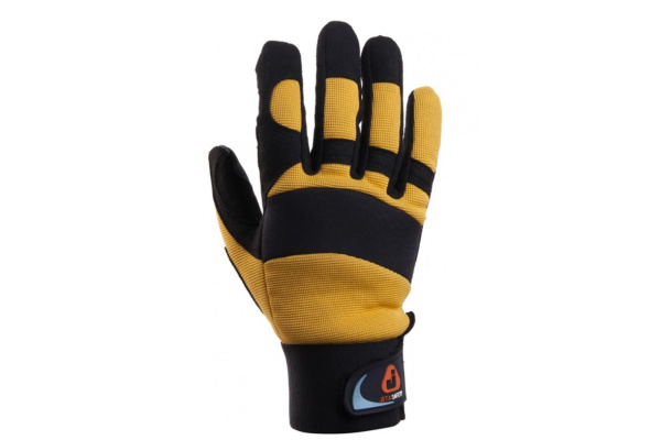 Перчатки антивибрационные Jeta Safety черно-желтые JAV01-VP-9/L