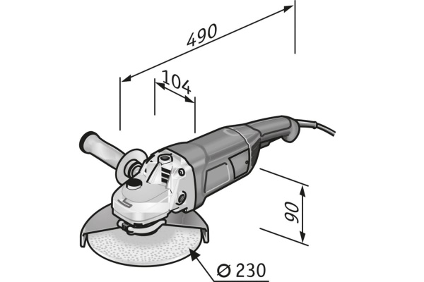 Угловая шлифовальная машина FLEX L 21-6 230 391514