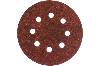 Круг шлифовальный на липучке для обработки дерева (125 мм; Р80; 8 отверстий) KLINGSPOR 270392