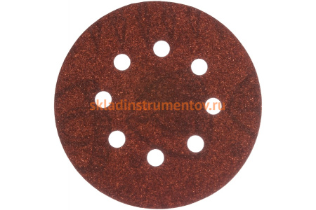Круг шлифовальный на липучке для обработки дерева (125 мм; Р80; 8 отверстий) KLINGSPOR 270392