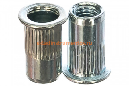 Заклепка резьбовая стальная с насечкой (50 шт; М3; уменьшенный борт) MESSER 212103S-50