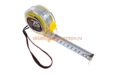 Рулетка РемоКолор Т3, прозрачный корпус из ABS-пластика, трехслойное покрытие ленты, 15-1-527