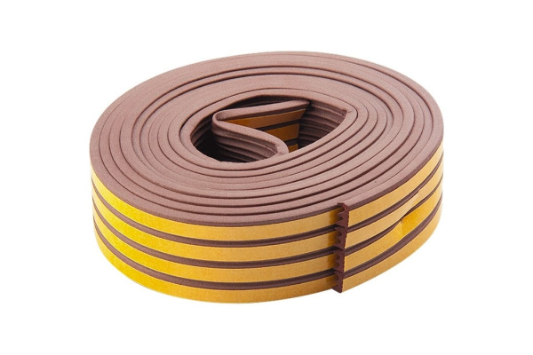 Уплотнитель СИБРТЕХ 12 м, профиль E, коричневый Р 93923 Уплотнитель СИБРТЕХ 12 м, профиль E, коричневый Р 93923