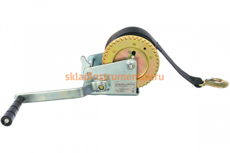 Барабанная лебедка (г/п 550кг, лента 15м) EURO-LIFT WH12-15 0011331