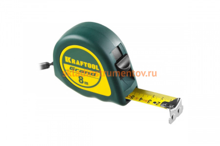 Рулетка KRAFTOOL GRAND 8м/25мм 34022-08-25