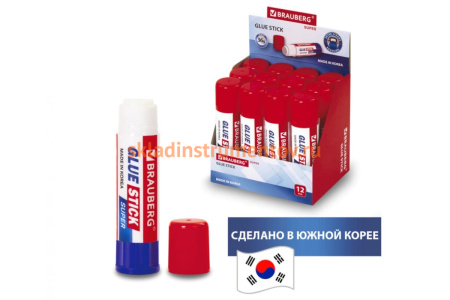 Клей-карандаш BRAUBERG SUPER 36 г, Южная Корея 229543