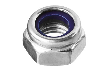 Гайка с нейлоновым кольцом ЗУБР DIN 985, M6, 5 кг, (примерно 2471 шт.) кл. пр. 6, оцинкованная 303580-06