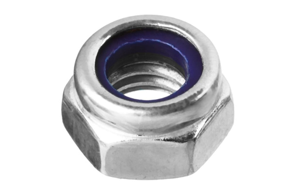 Гайка с нейлоновым кольцом ЗУБР DIN 985, M6, 5 кг, (примерно 2471 шт.) кл. пр. 6, оцинкованная 303580-06