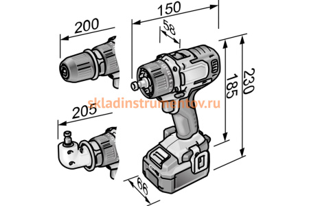 Беспроводная дрель-шуруповерт FLEX PD 2G 10.8-EC/6.0 Set 462772
