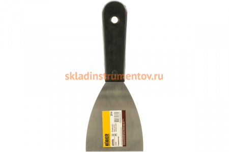 Полированный шпатель с пластиковой ручкой 75 мм Biber 35114 тов-048232