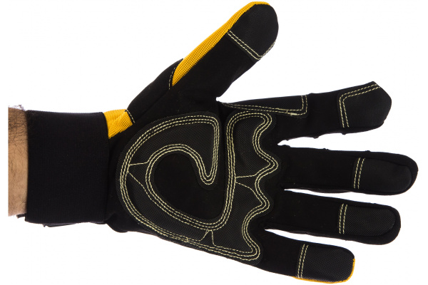 Защитные перчатки от вибрации Jeta Safety черно-желтые JAV01-9/L