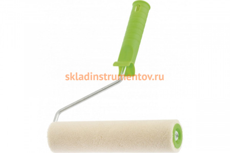 Валик с ручкой, 200 мм, ворс 2 мм, D - 36 мм СИБРТЕХ ВЕЛЮР 80134