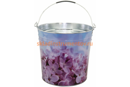 Садовое оцинкованное ведро СПЕЦ Garden&Flowers 12л Сирень GF-MB1202 Садовое оцинкованное ведро СПЕЦ Garden&Flowers 12л Сирень GF-MB1202