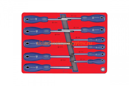 Набор отвёрток TORX, ложемент, 11шт МАСТАК 5-4411