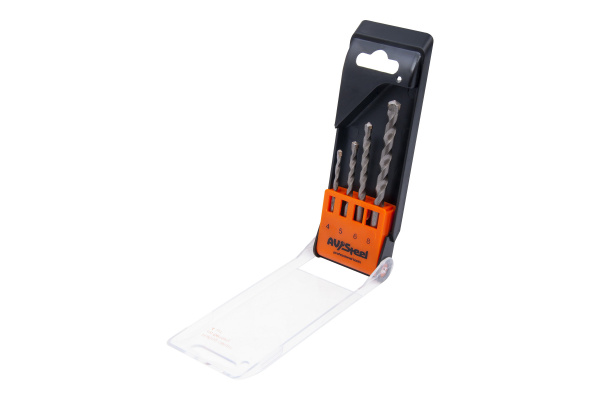 Набор сверл по бетону 4 шт. AV Steel AV-803504