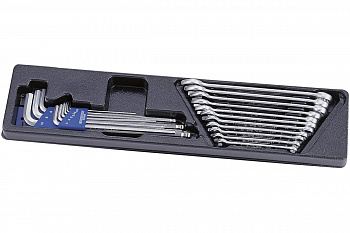 Набор комбинированных ключей и шестигранников, ложемент, 20шт KING TONY 9-90120MR