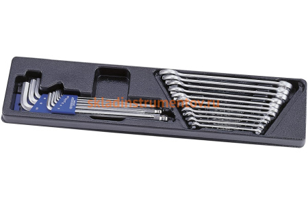 Набор комбинированных ключей и шестигранников, ложемент, 20шт KING TONY 9-90120MR