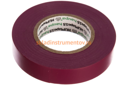 Изолента ПВХ HAUPA цвет фиолетовый, шир.15мм, длина 20 м, d 74 мм 263834