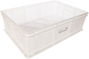 Морозостойкий сплошной ящик Тара.ру 600х400х180 мм, белый 16421